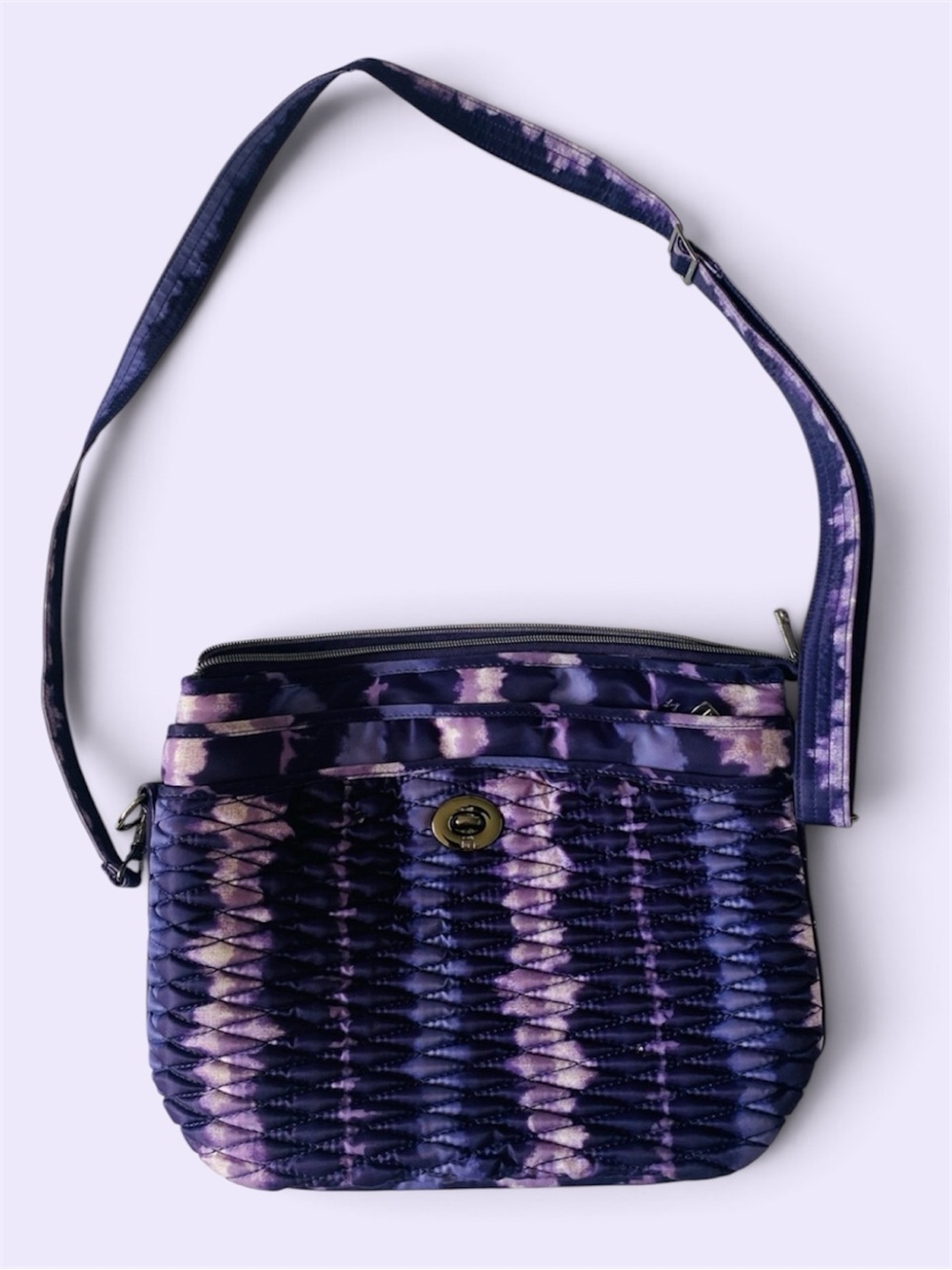 Lug Adagio Purple Tie-dye‎ Crossbody Bag Easy Care